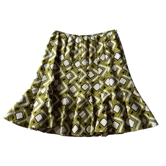 Lafayette 148 New York Dresses & Skirts - NWT Lafayette 148 Multicolor Geometric Print Silk Cotton Blend A Line Skirt